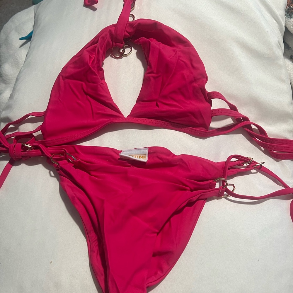 Vibrant Fuchsia Bikini Set